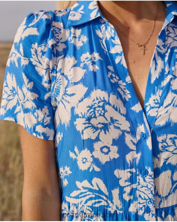 Polin et moi robe à imprimé Mathilda bleu klein 888X267 vêtements