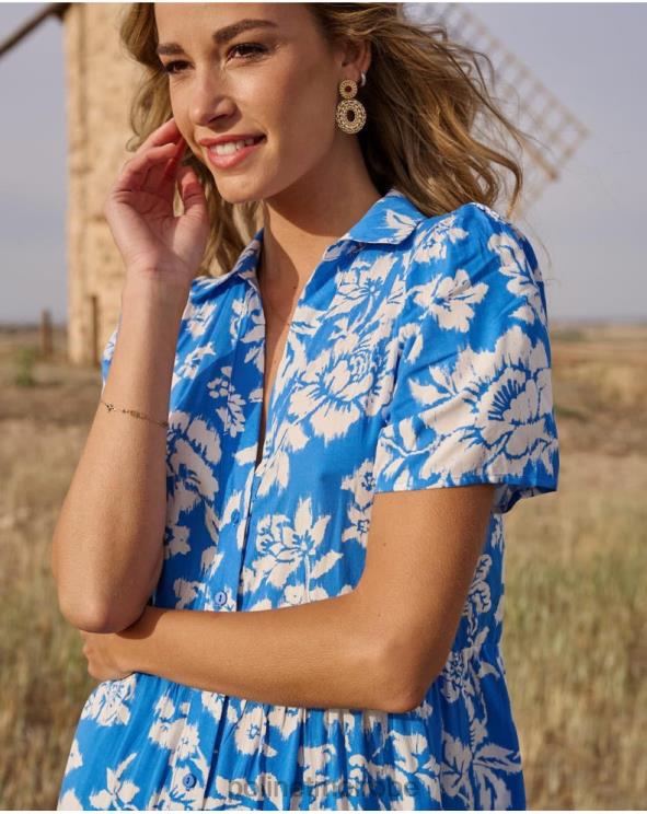 Polin et moi robe à imprimé Mathilda bleu klein 888X267 vêtements