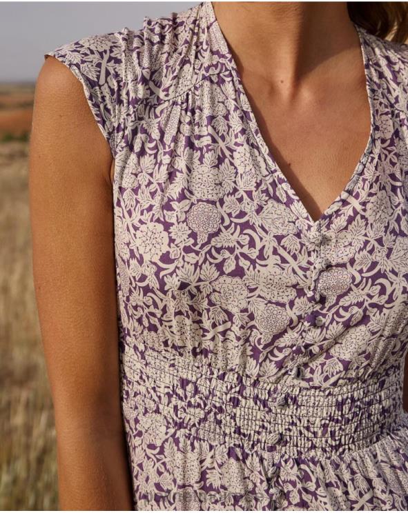 Polin et moi robe mi-longue magdal lilas 888X2111 vêtements