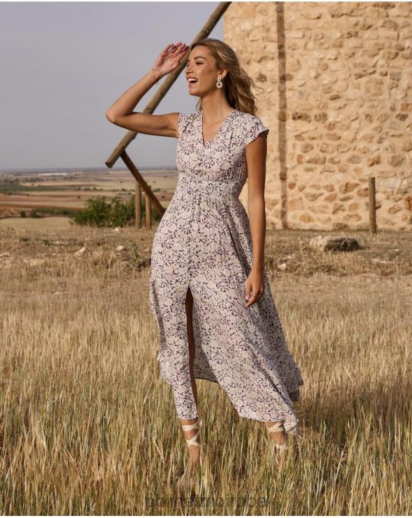 Polin et moi robe mi-longue magdal lilas 888X2111 vêtements